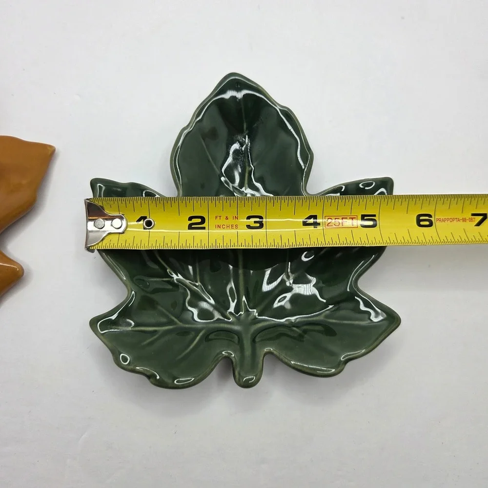 Ceramic Leaf Trinket Dish Set Small 6